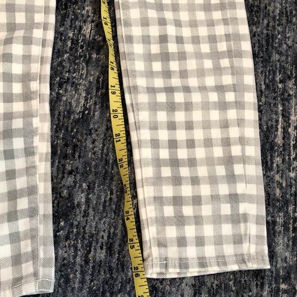 HP! Paige Verdugo Ankle Skinny Jeans Gingham Gray Women’s Size 26 - Picture 10 of 14
